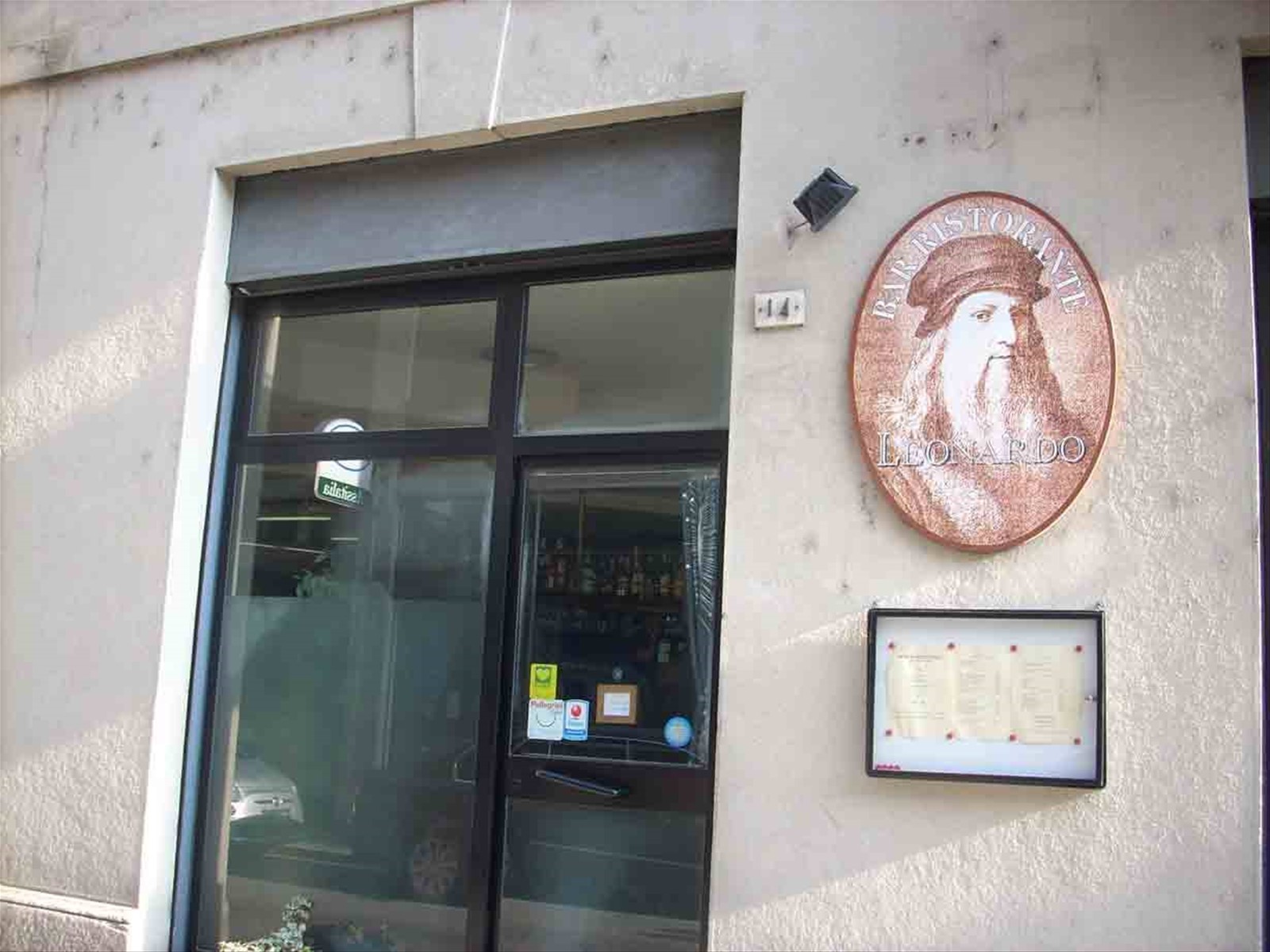 Ristorante Leonardo, l'entrata