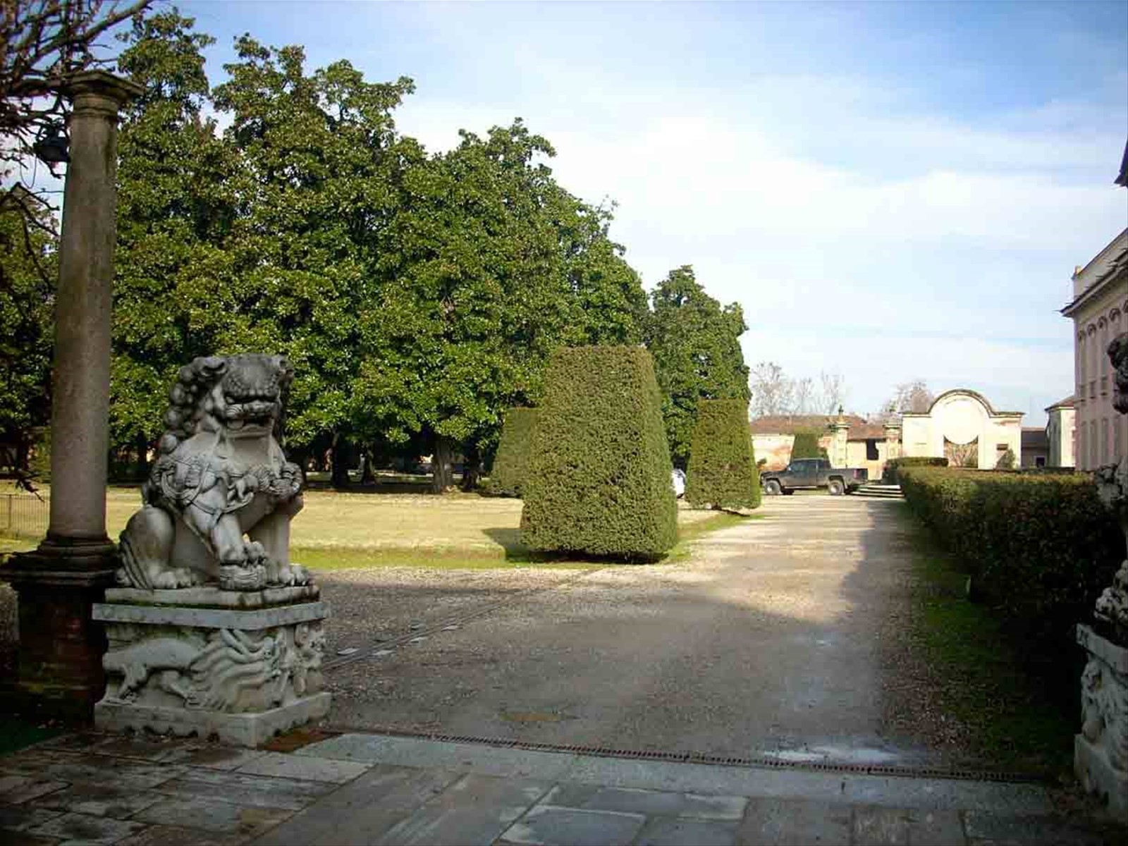 Nel parco del castello