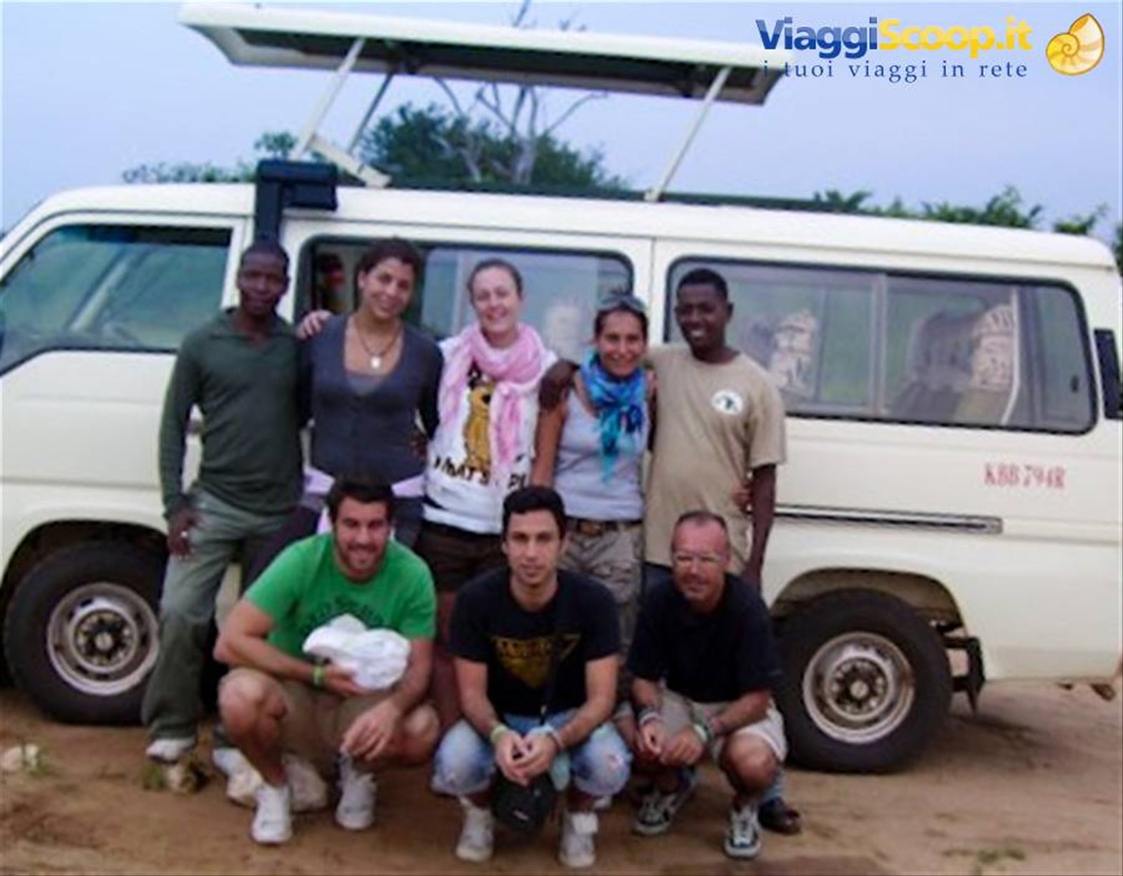 Gruppo in partenza per il Safari con Bernard