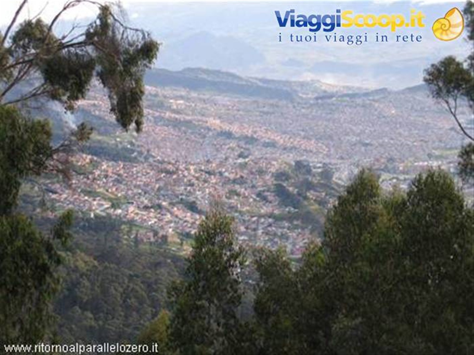 Veduta panoramica di Bogotà