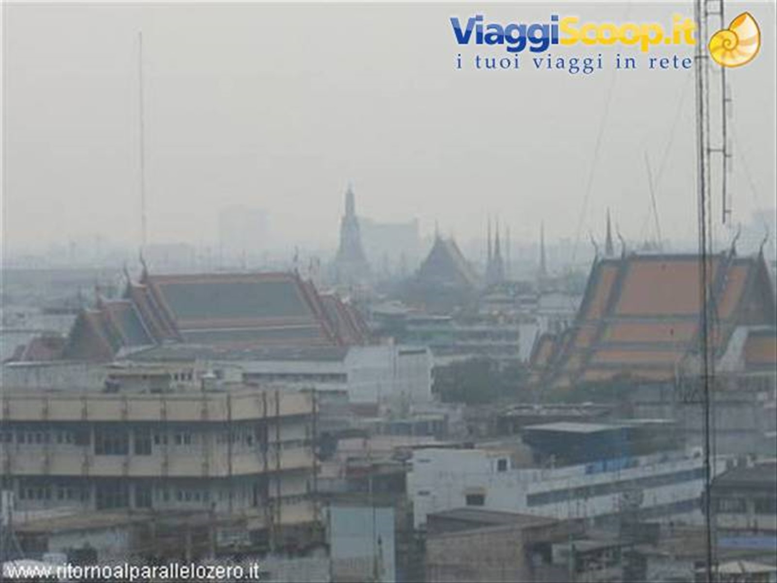 Bangkok vista dall'alto (atmosfera pechinese)