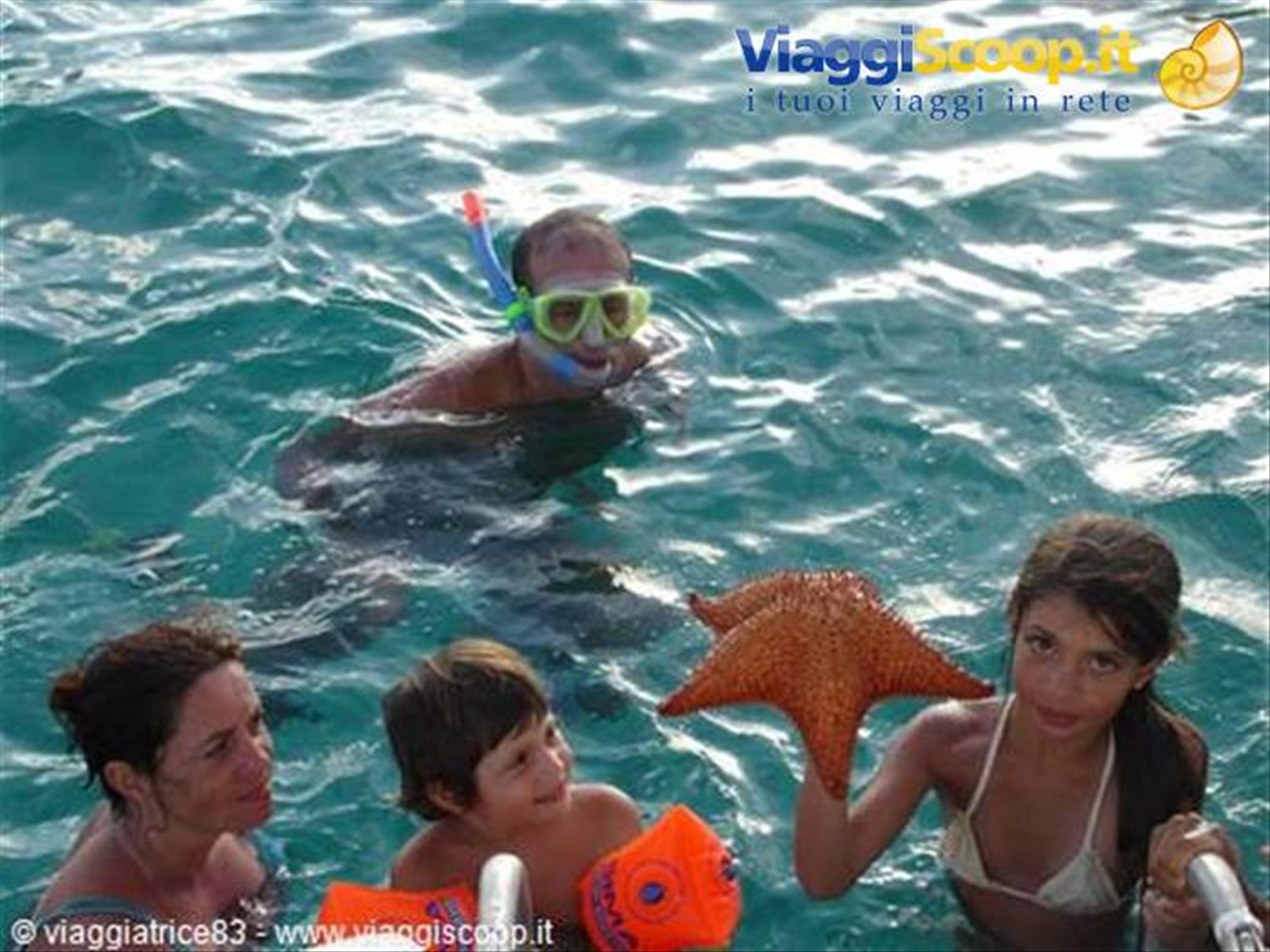 che spettarolo... la stella marina.. con i bimbi..