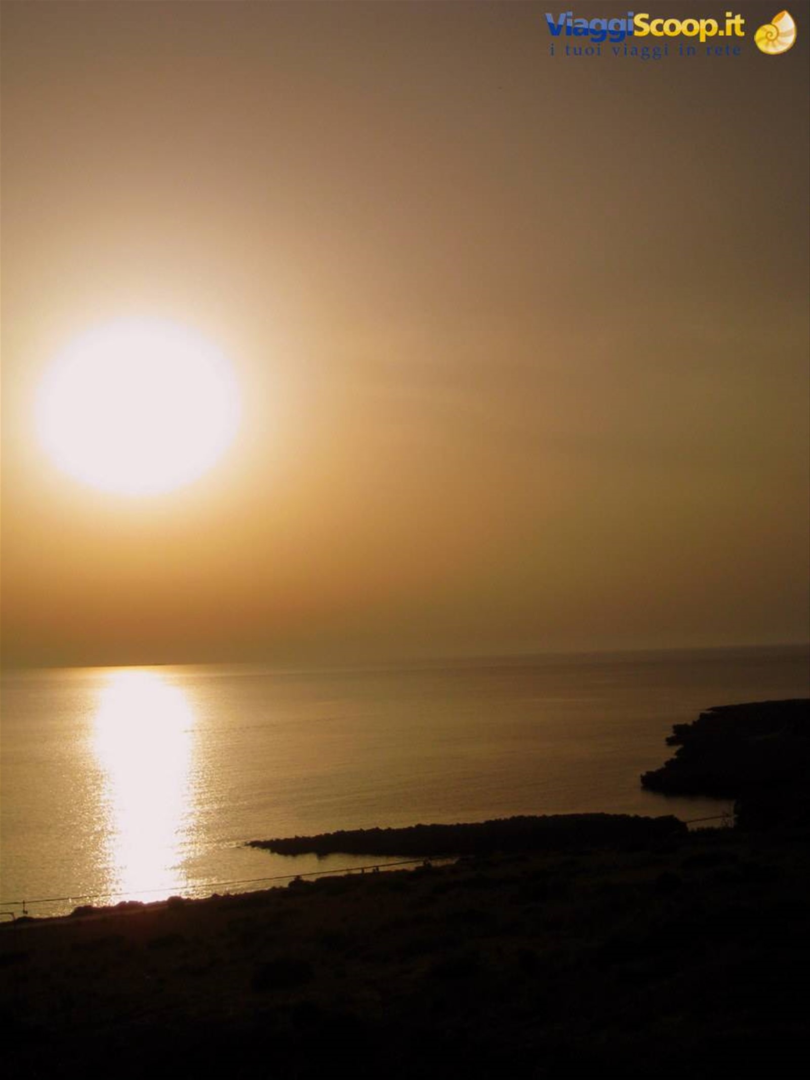 Tramonto da Makari sul golfo del Cofano