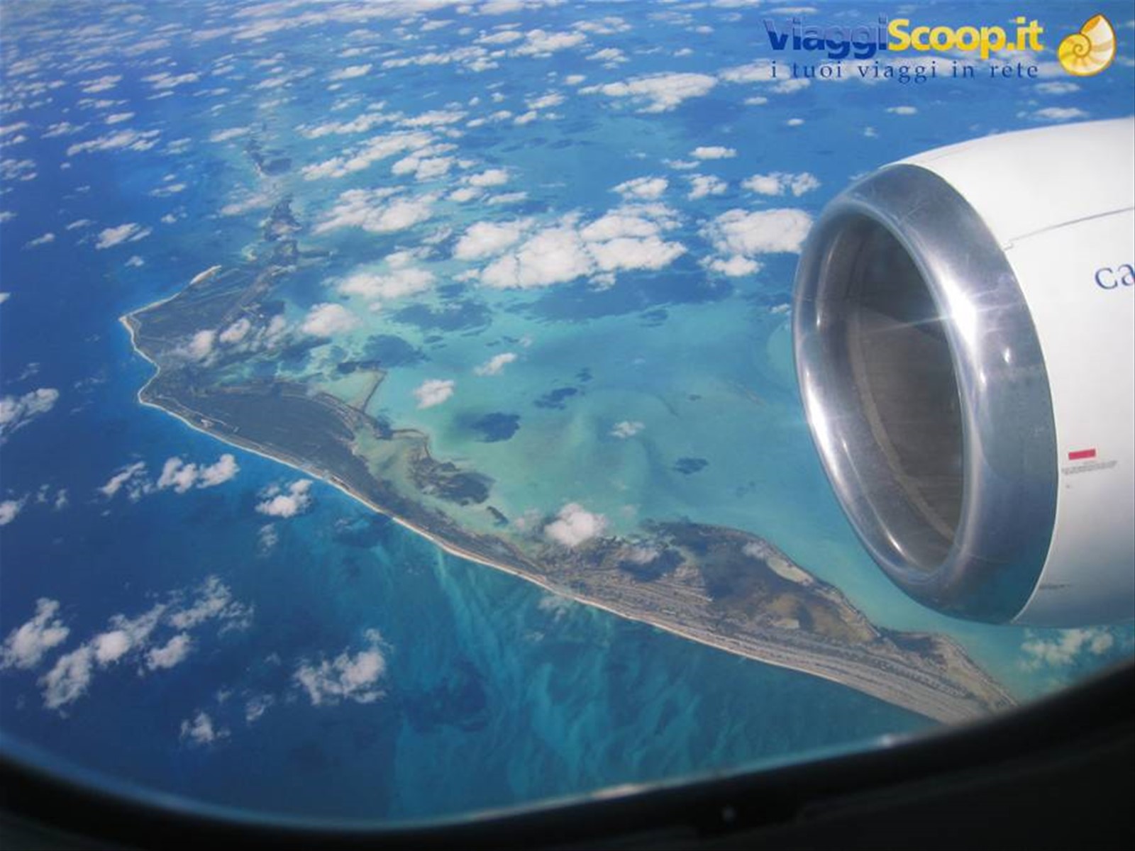 Sorvolando il mar dei Caraibi