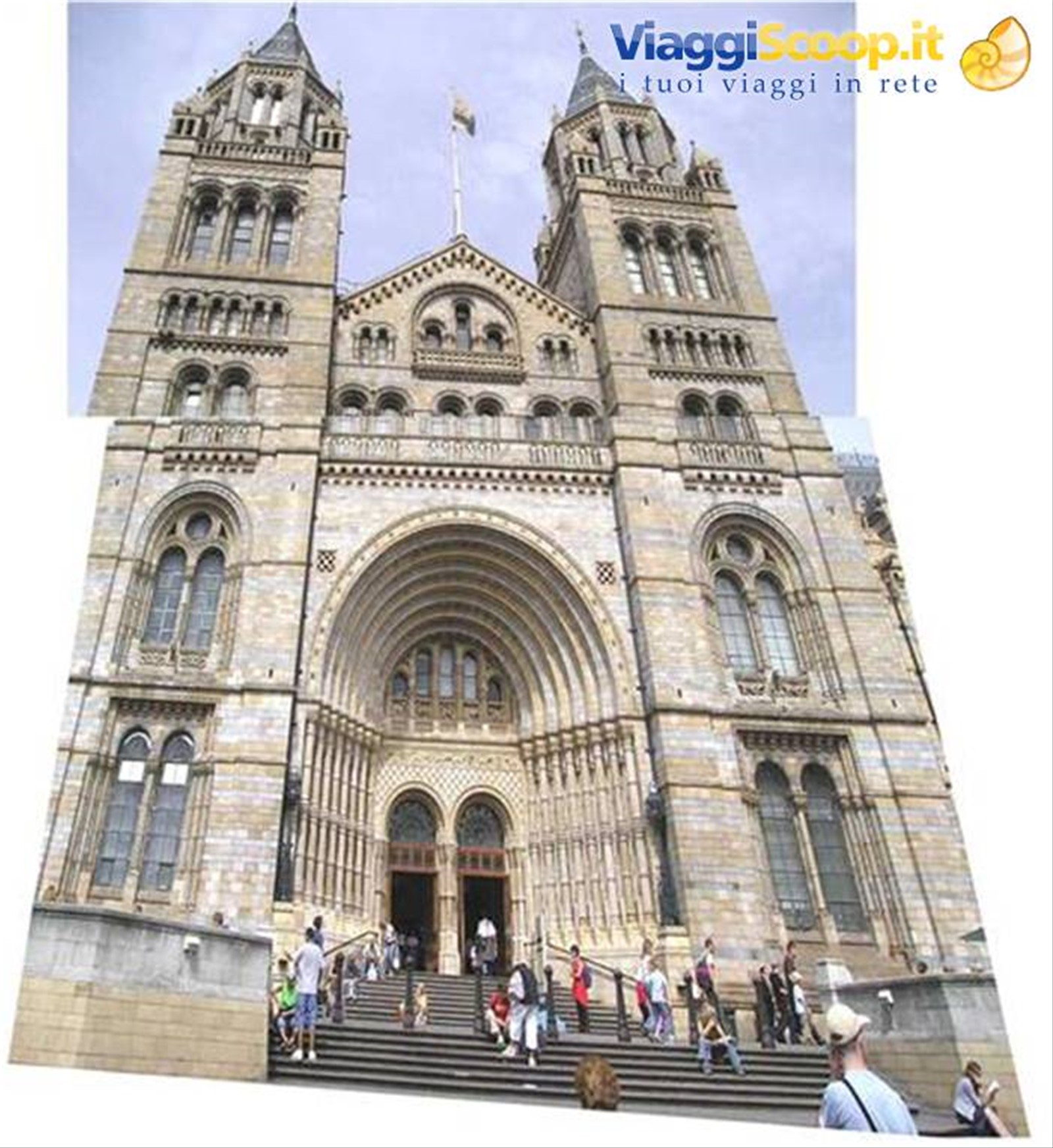 Natural History Museum: collage dell'ingresso principale