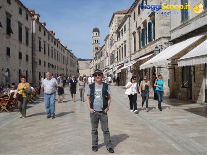Dubrovnik. il sottoscritto nello Stradun
