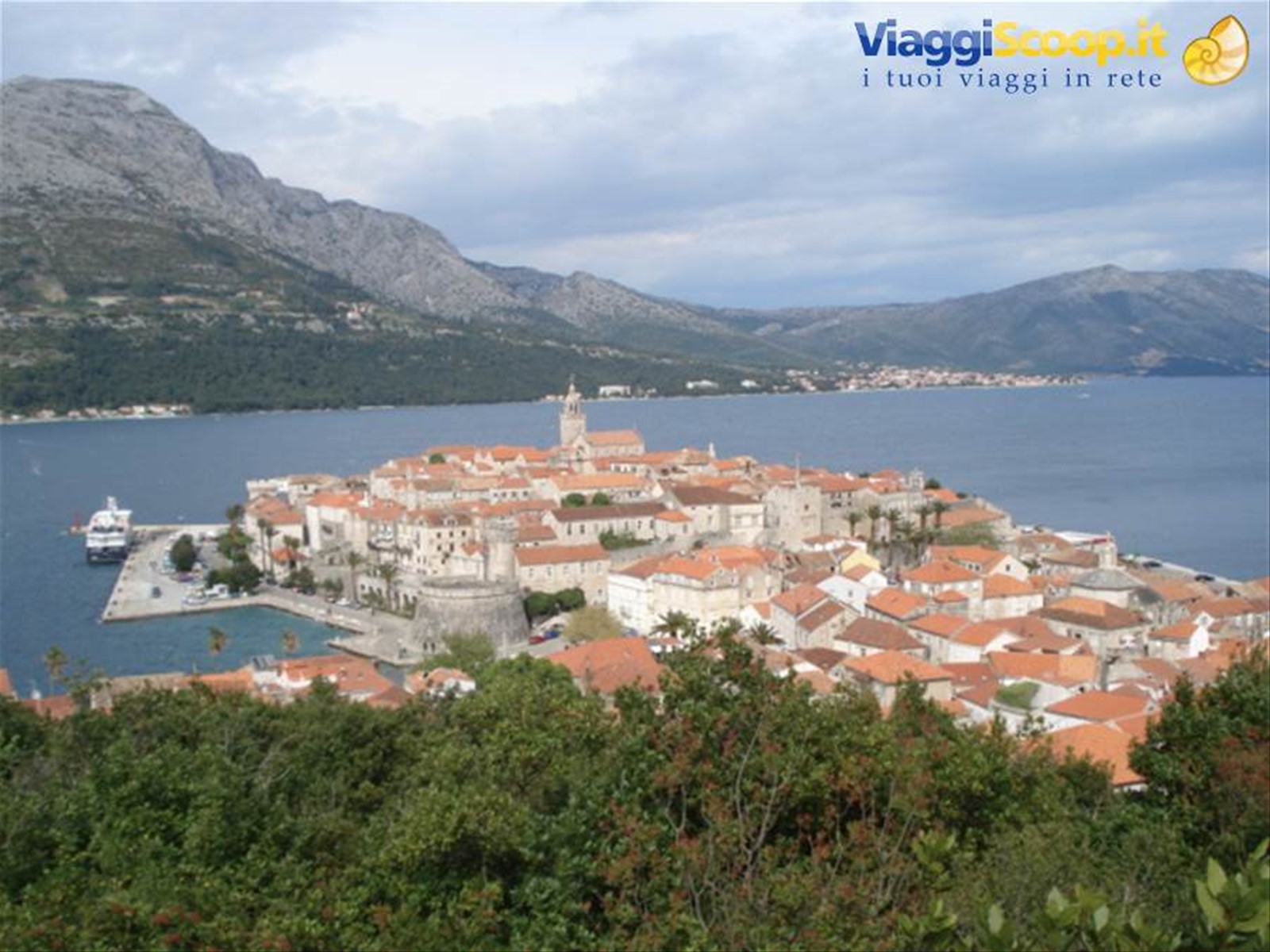 Korcula o Curzola: veduta panoramica della città