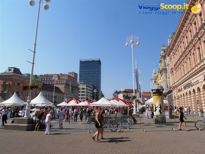 piazza Jelacic al centro di Zagabria 