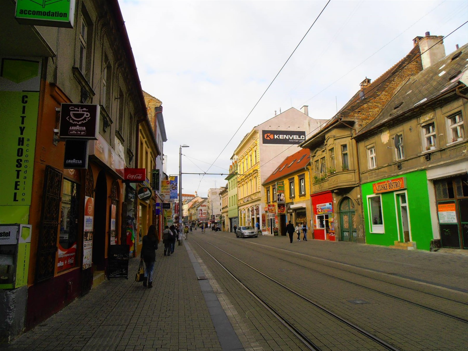 una via del centro di Bratislava