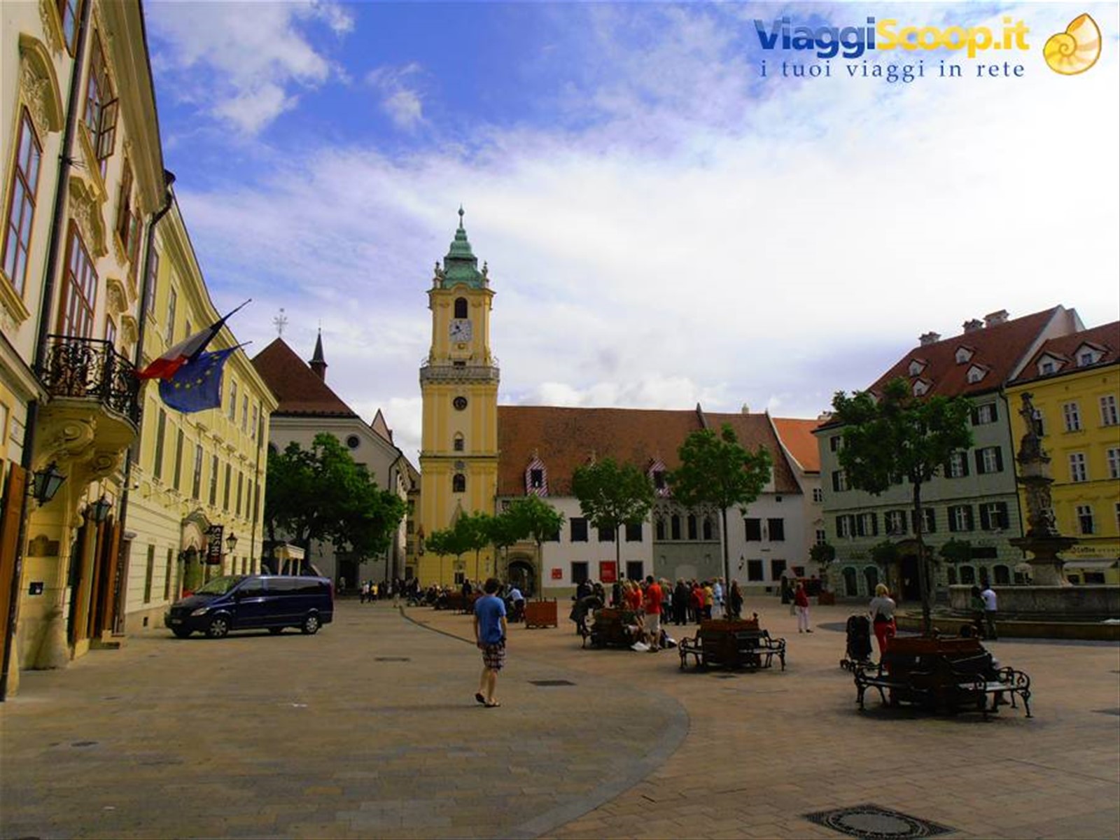 una piazza importante di Bratislava