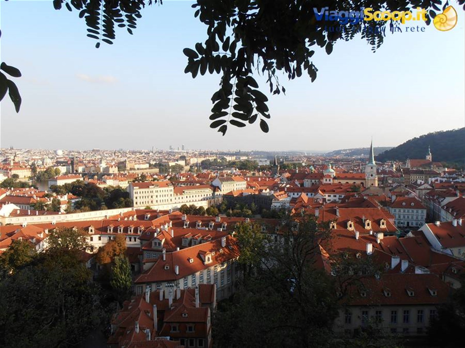 il panorama della città dal castello