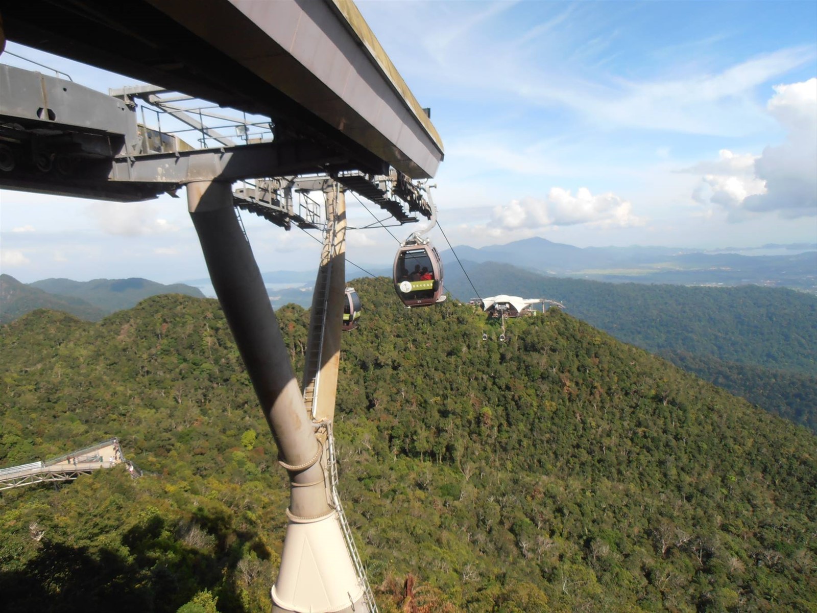 la stazione della teleferica all'isola di Langkawi, Malesia