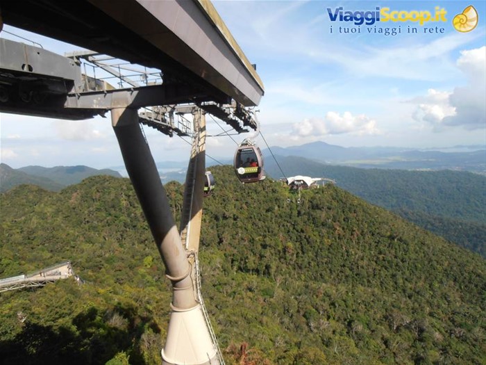 la stazione della teleferica all'isola di Langkawi, Malesia