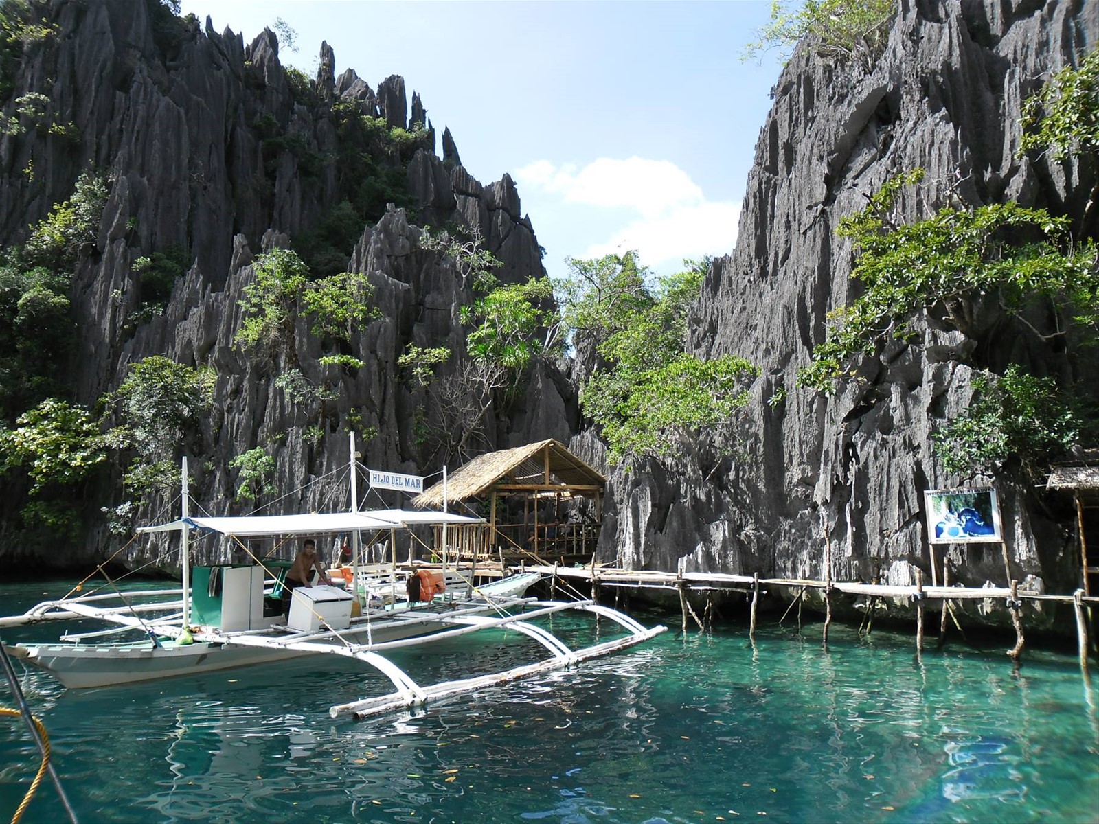 laguna lacustre nei pressi di Coron,isola Bushuanga, Filippine