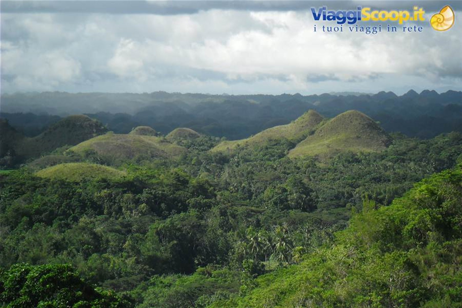 le Chocolate Hills all'isola Bohol, Filippine