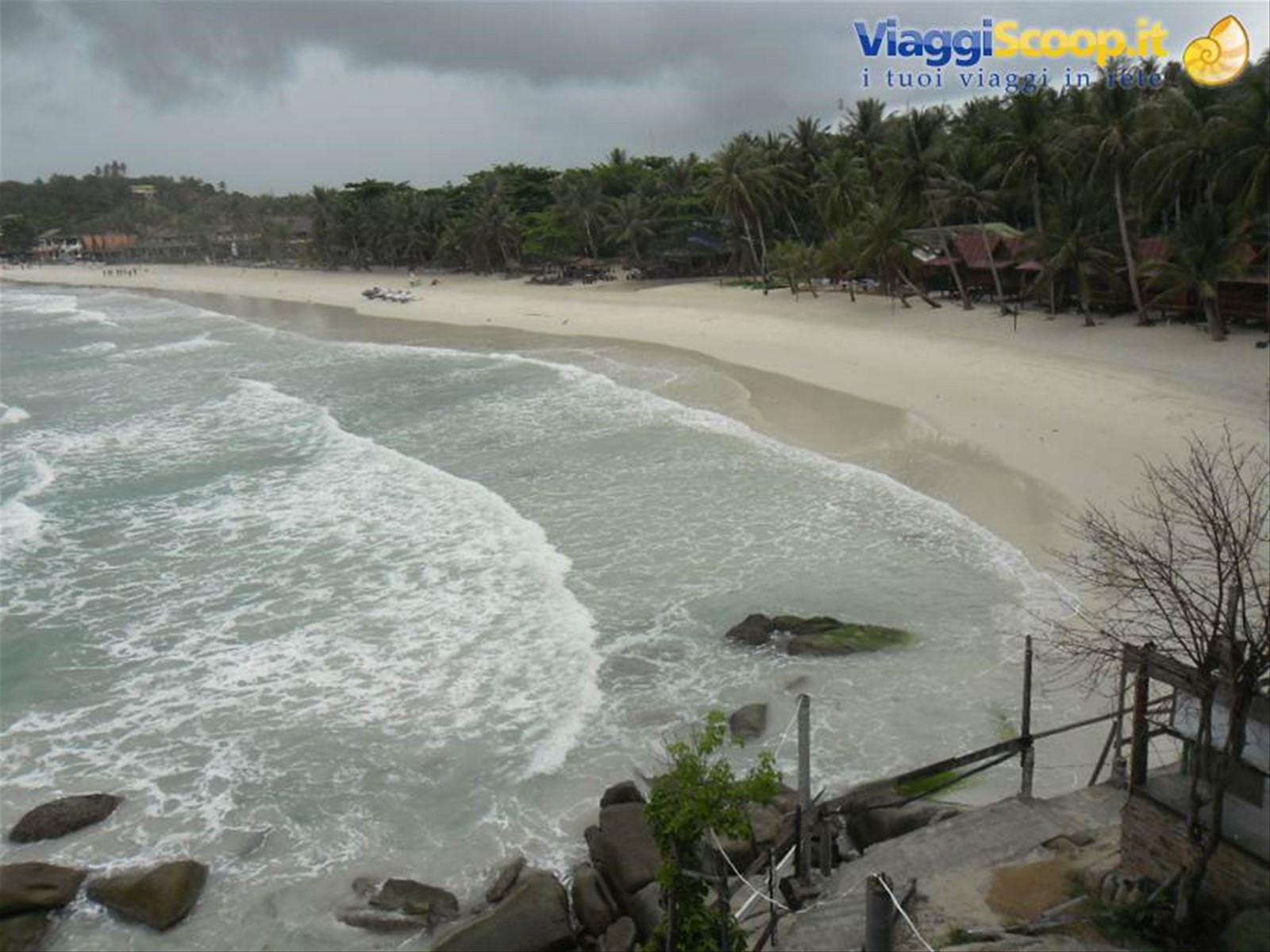 la spiaggia di Haad Rin a Ko Phangan