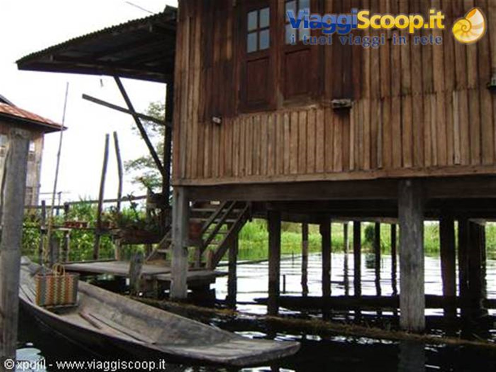 Tipica casa sul Lago Inle