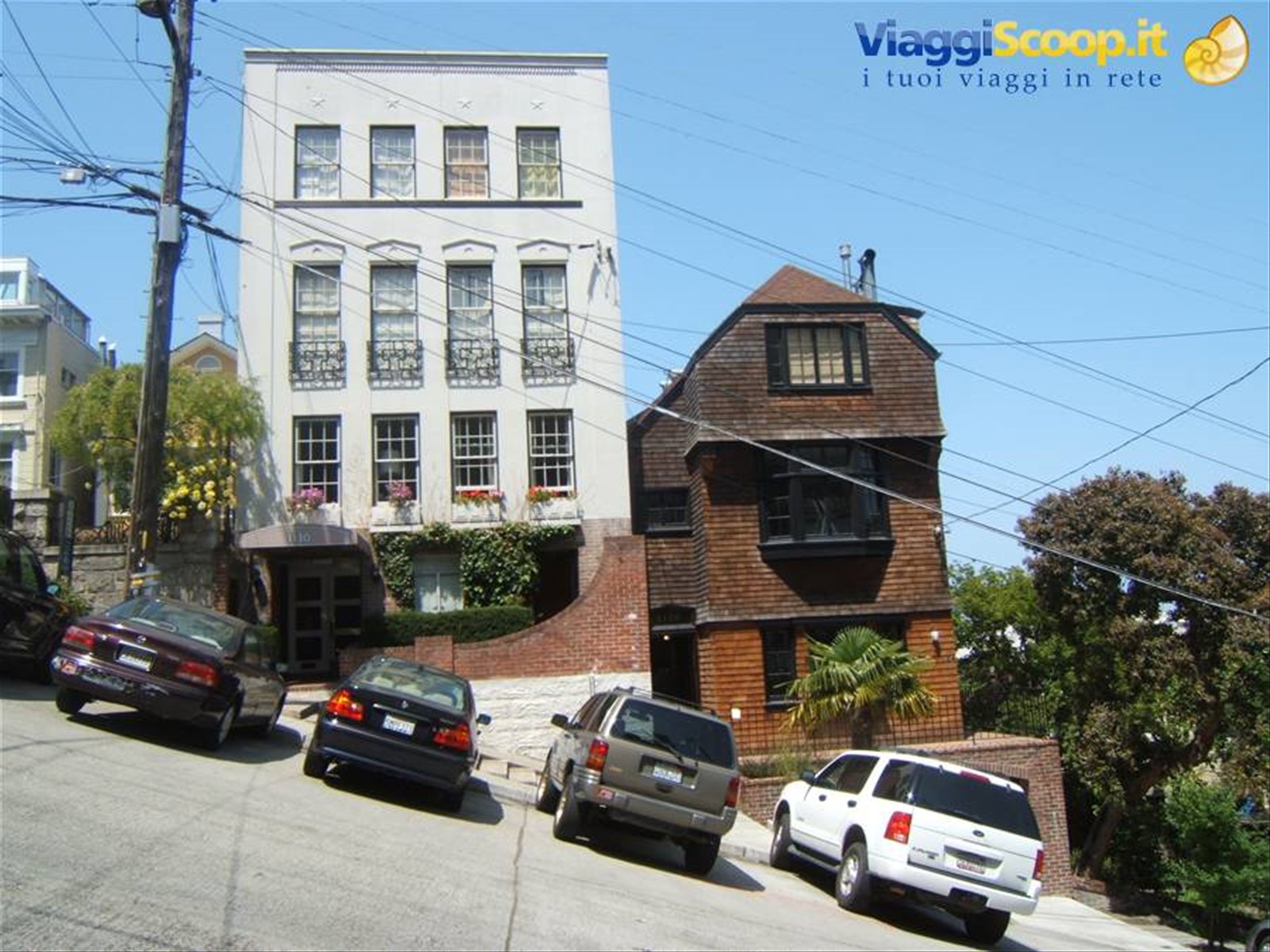 La tipica stradina in pendenza di San Francisco