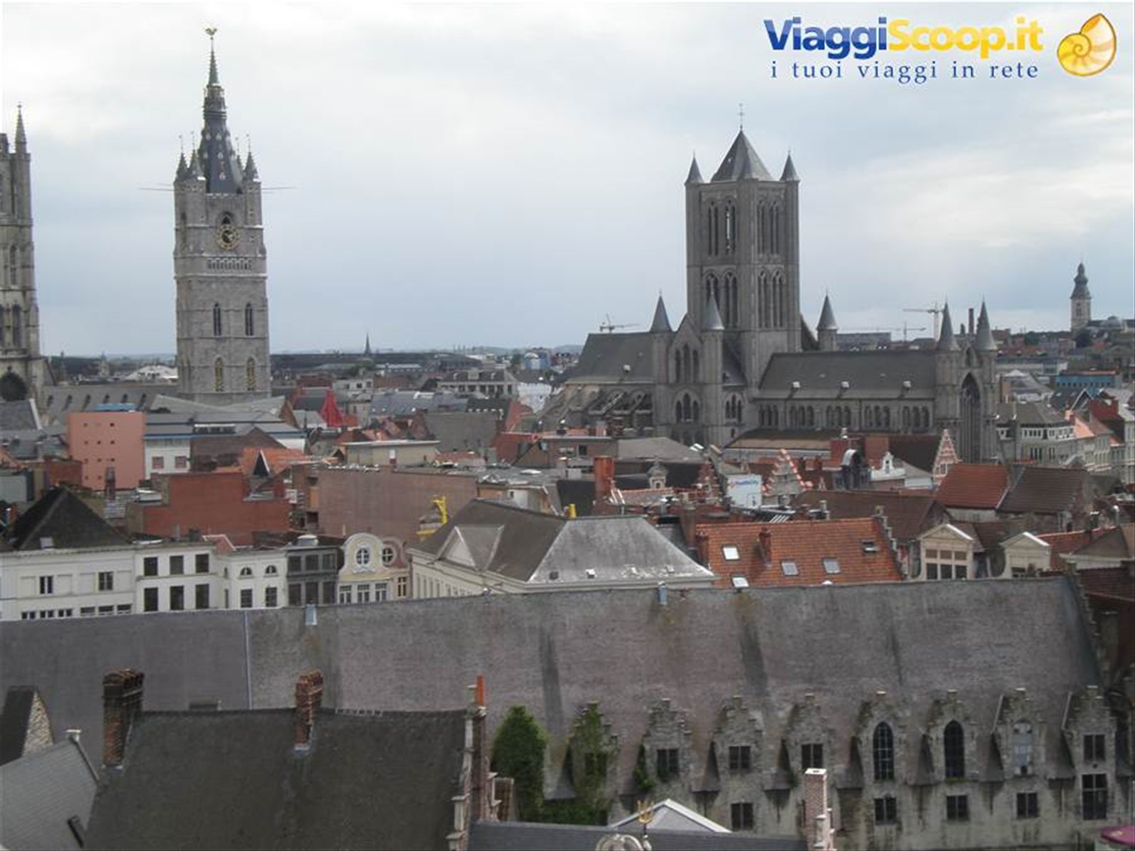vista di Gand dal castello