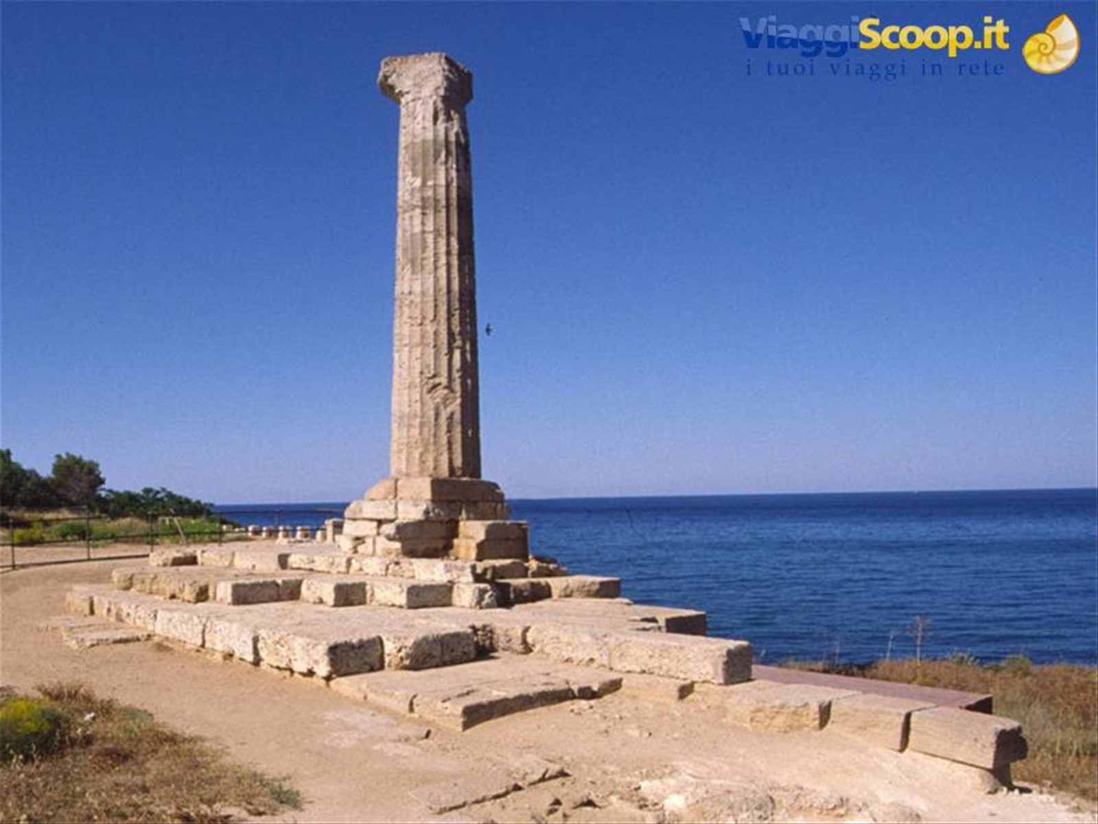 La colonna del tempio di Hera Lacinia