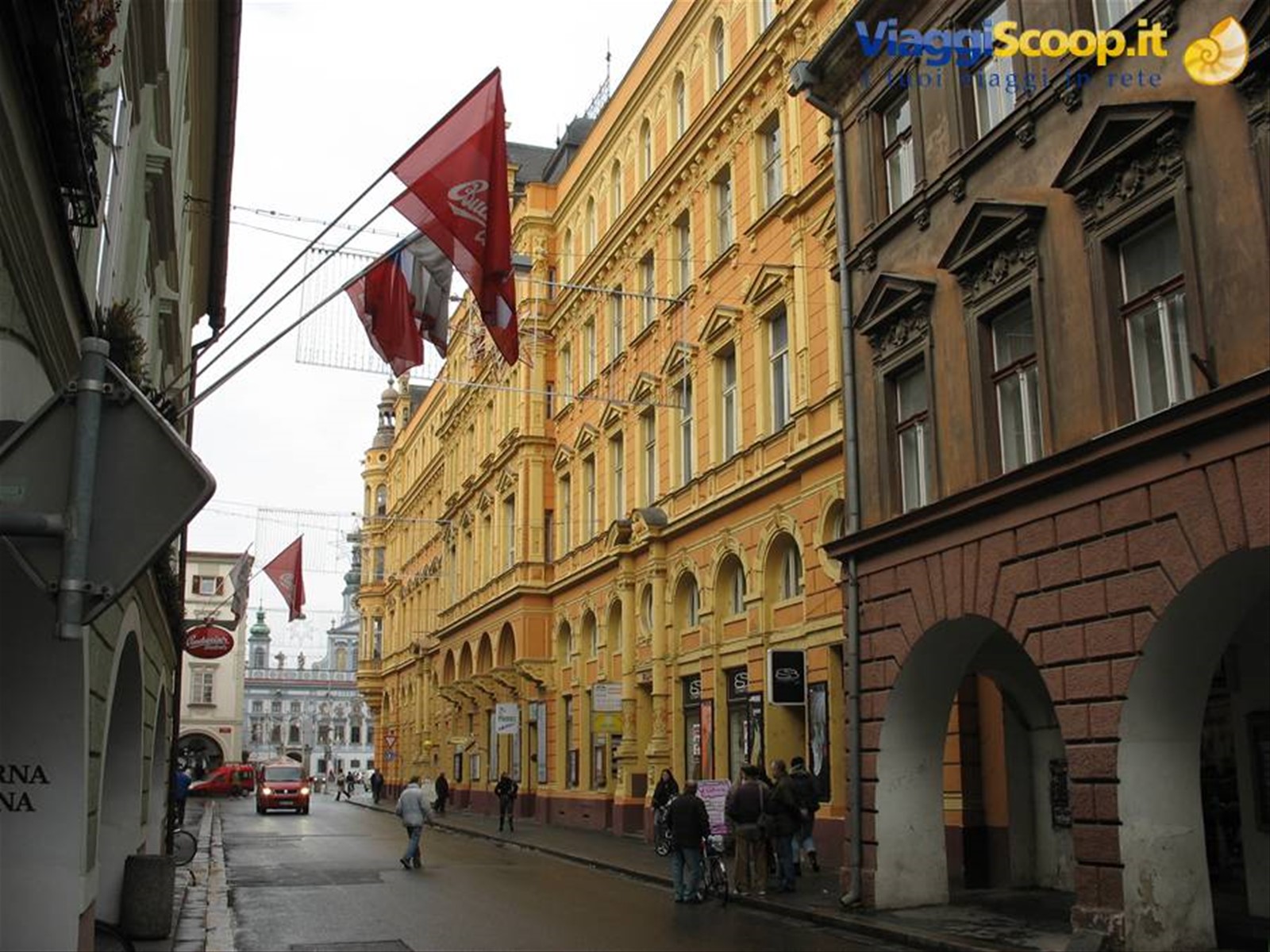 Ceskè Budejovìce - Nei pressi di Piazza Premysla Otakara II
