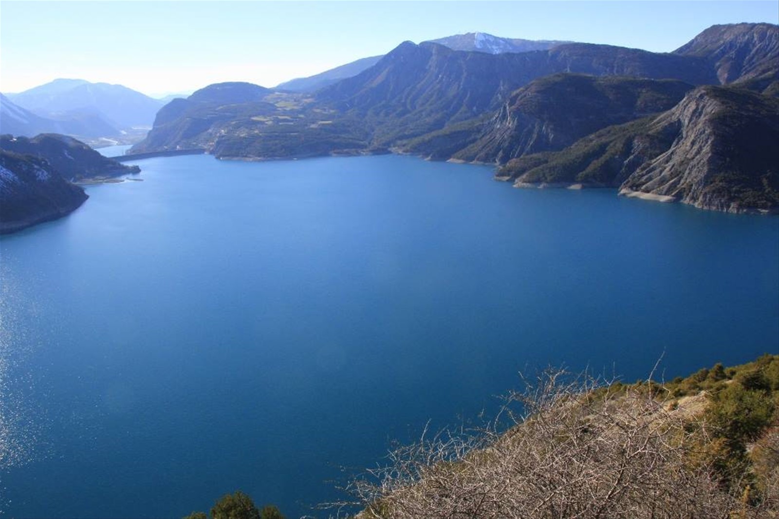 Panorama dal belvedere di Sauze-du-Lac