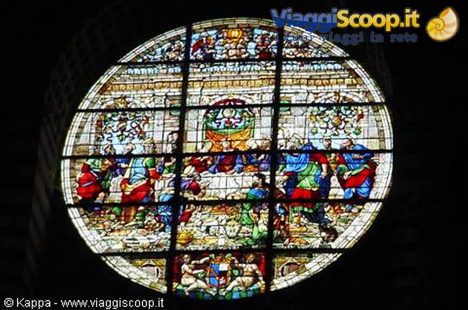 Siena - Duomo - il Rosone visto dall'interno