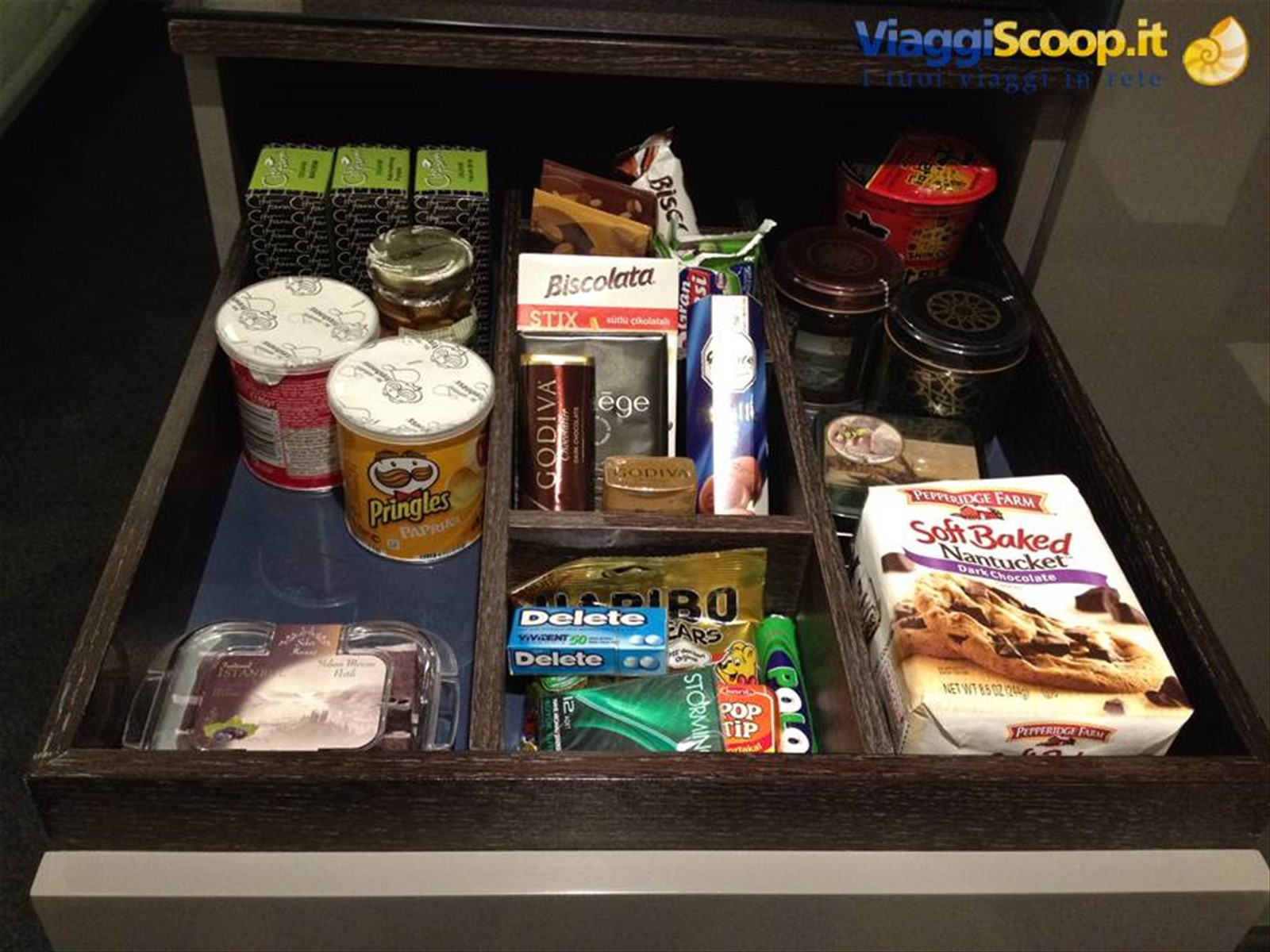 Fornitissimo minibar al Meridien