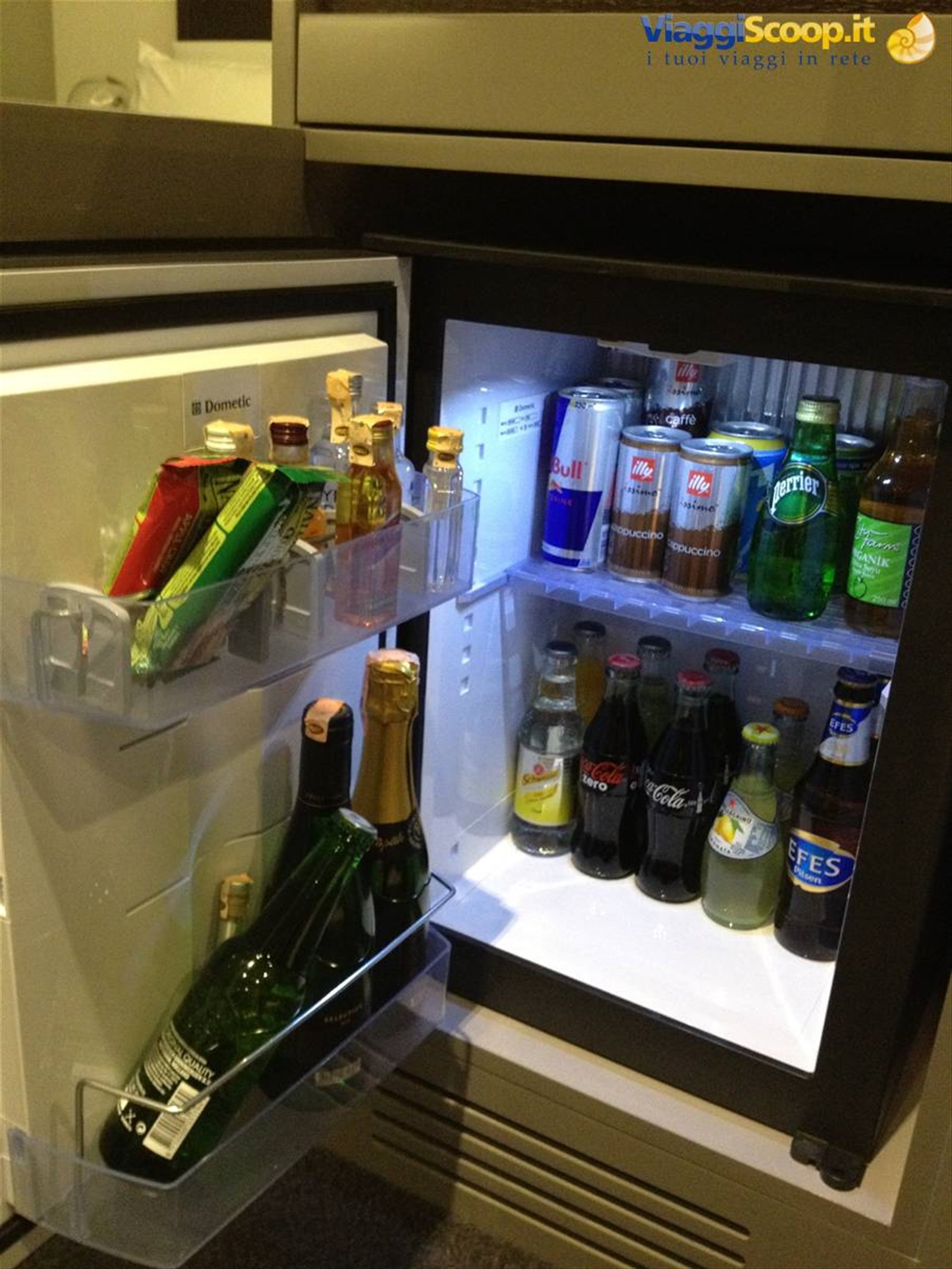 Fornitissimo frigobar al Meridien