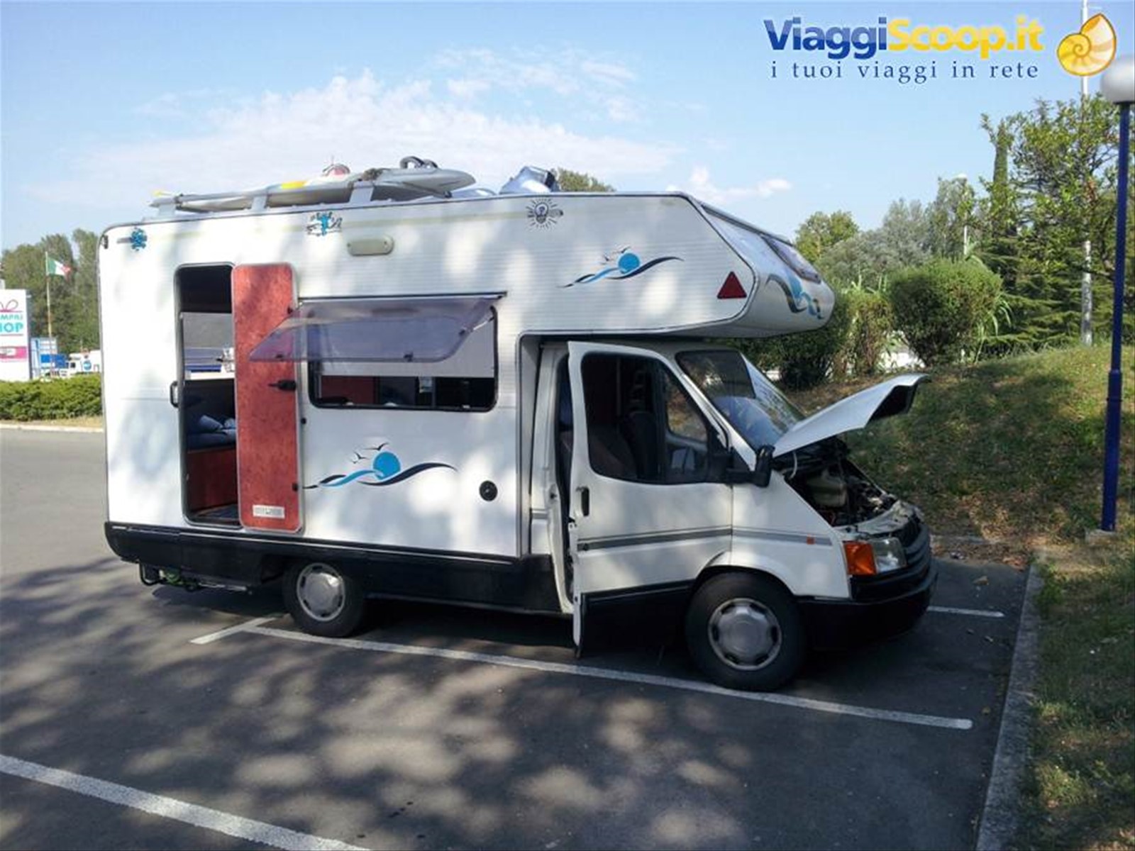 Il mio camperino che riposa dopo il bel viaggetto da roma al confine