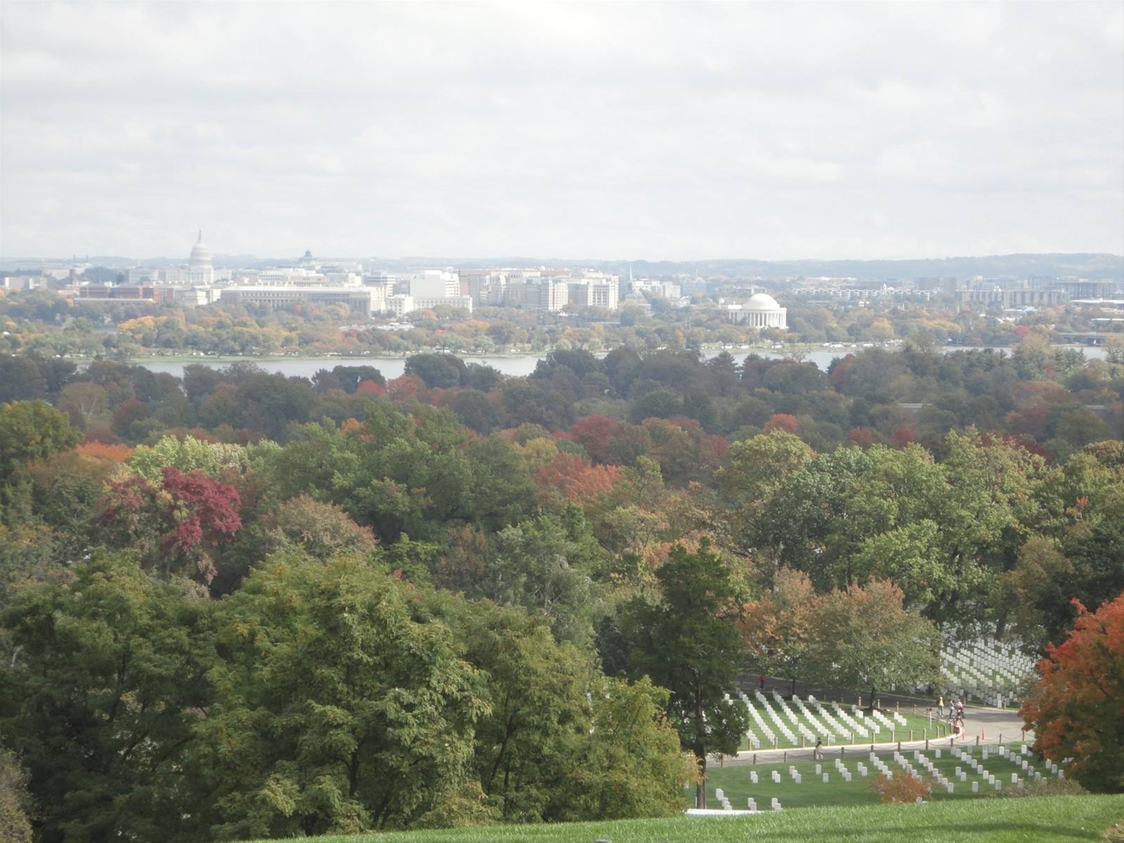 Panorama dal cimitero di Arlington
