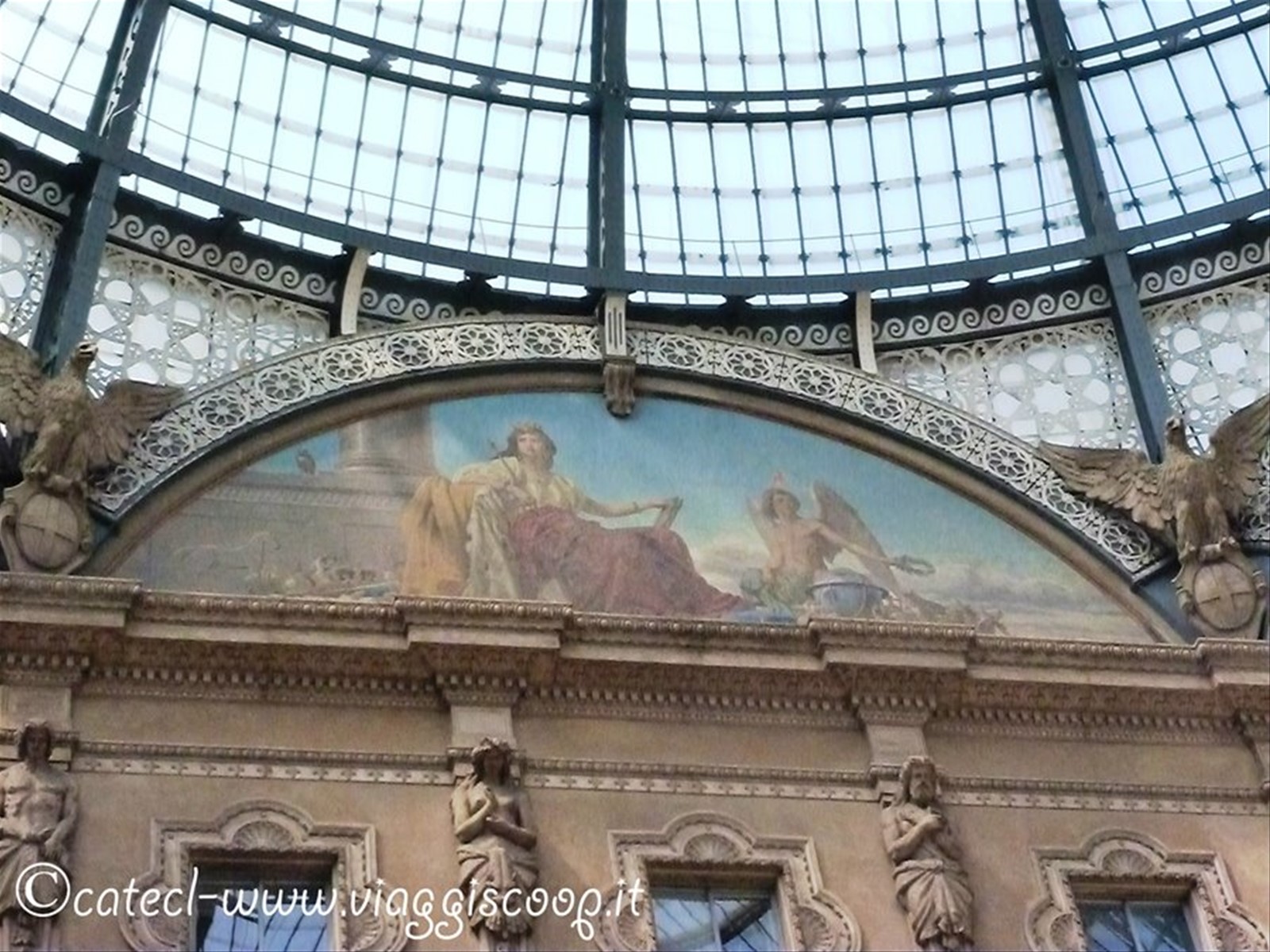 Affresco nella Galleria Vittorio Emanuele II