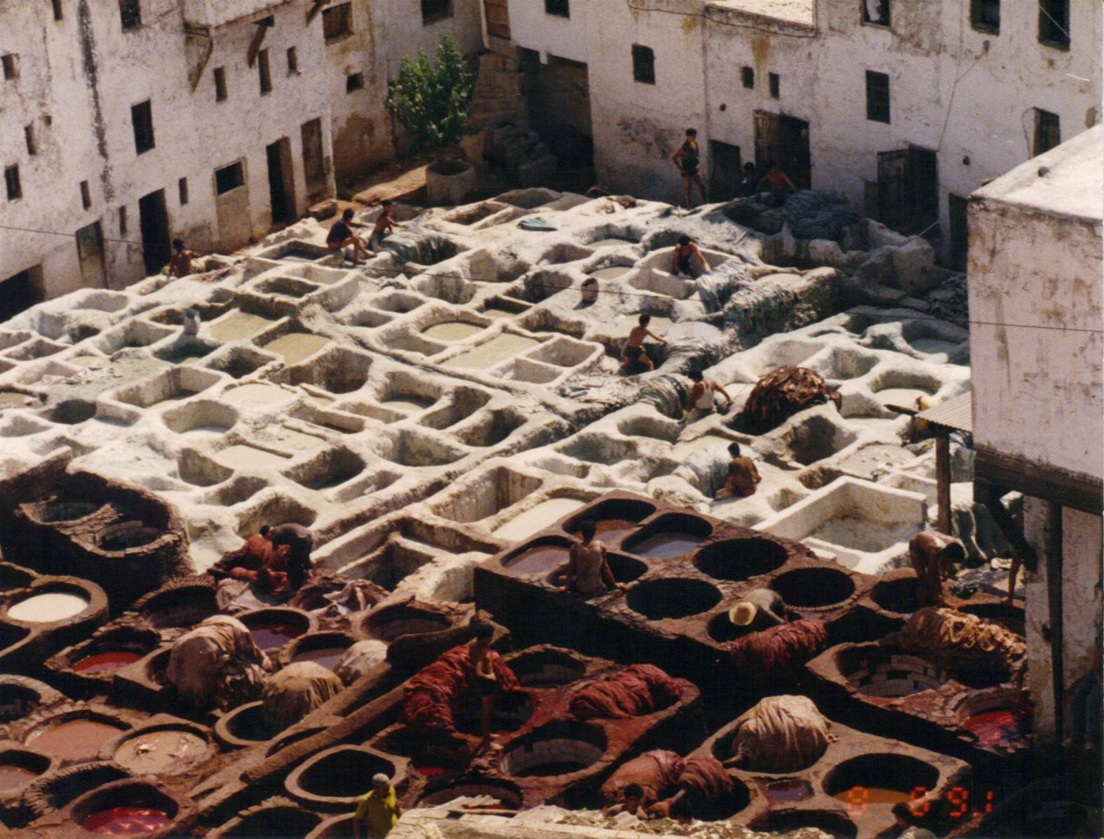 Fes, la zona dei tintori
