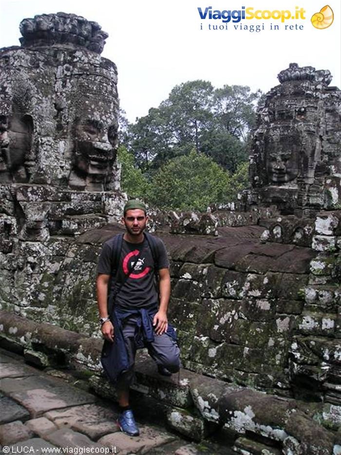 Angkor - Tempio del Bayon...ed io...