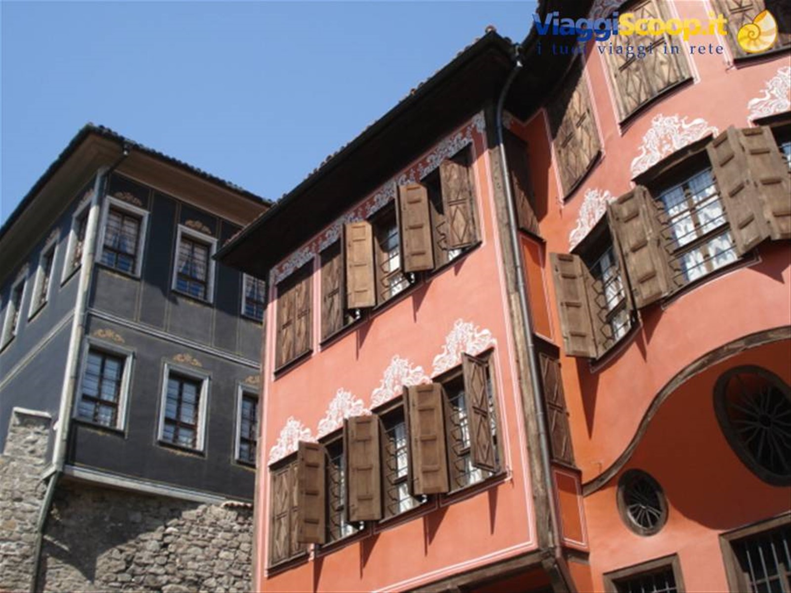 case caratteristiche della cittadella a Plovdiv