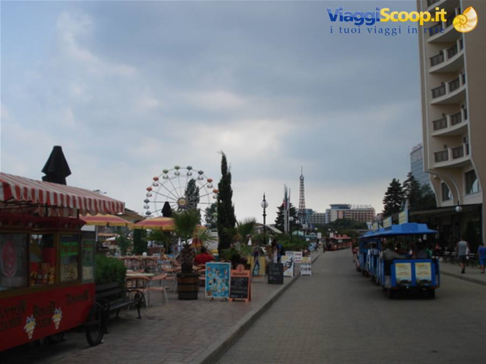 retrospiaggia a Golden Sands, maggiore spiaggia intorno a Varna