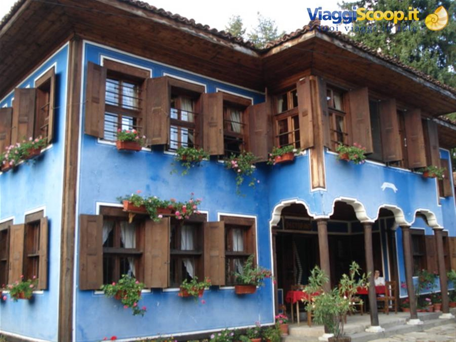 casa antica di Koprivishtitsa adibita a ristorante