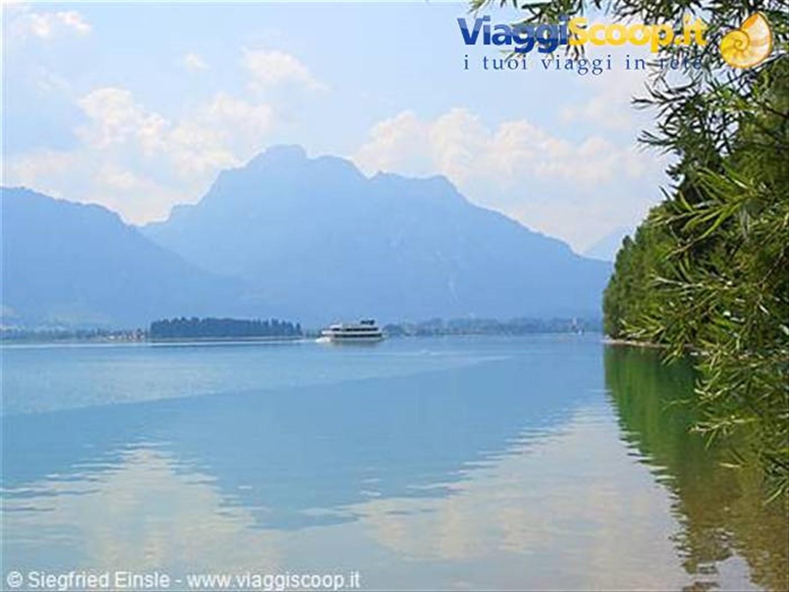 In barca sul lago Forggensse