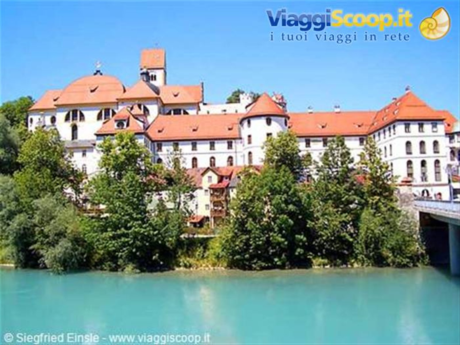 Fussen, l'abbazia sul fiume Lech