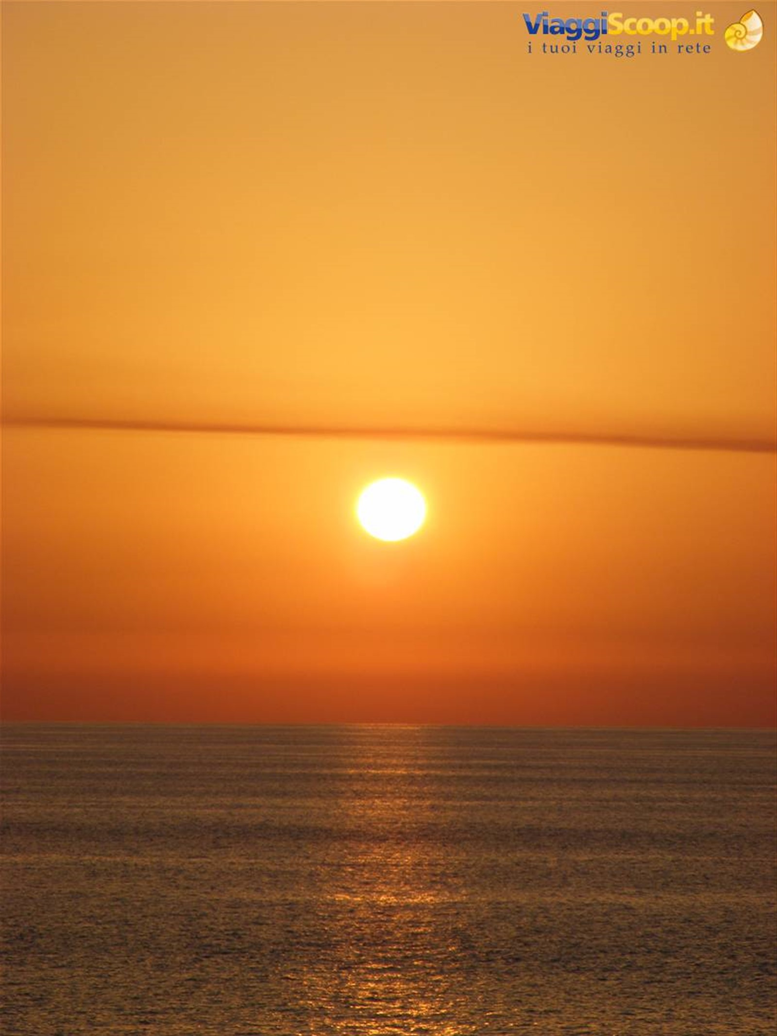 tramonto sul tirreno