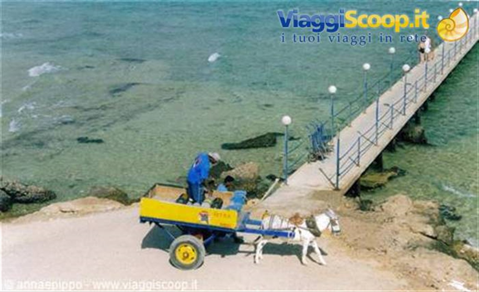Il pontile del Bravo con il somarello