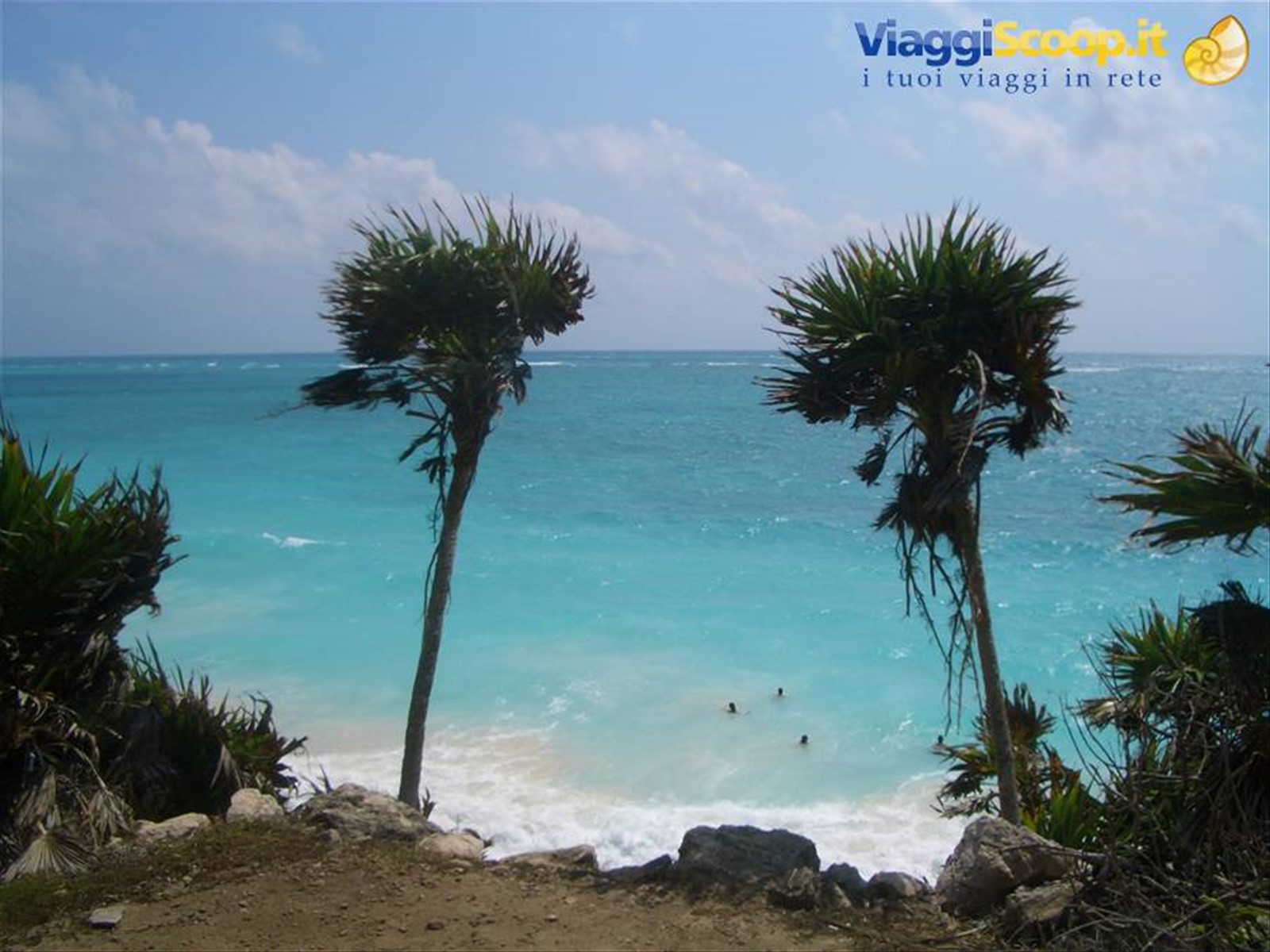 Scorcio della spiaggia di Tulum