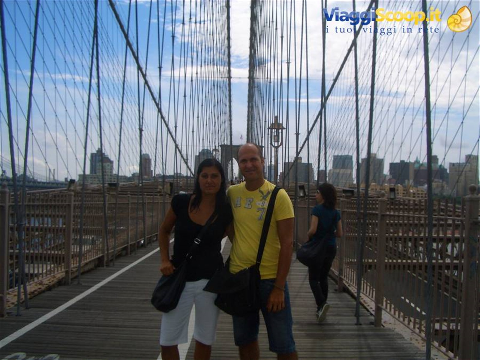 IO E RO SUL PONTE DI BROOKLIN