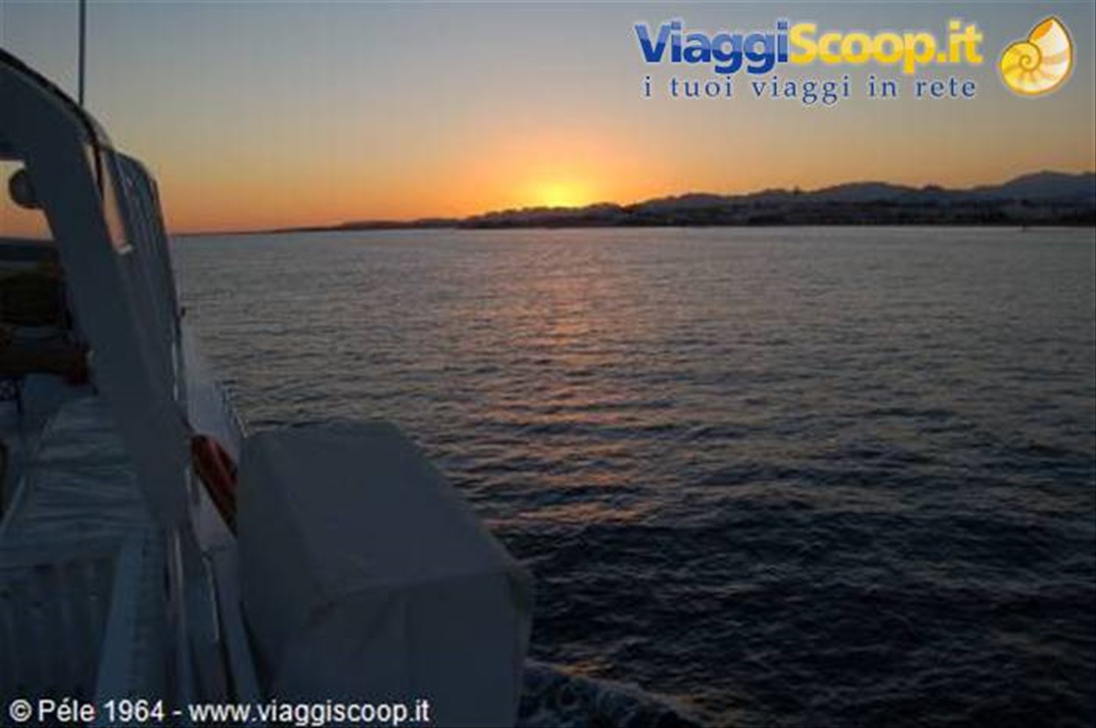 tramonto sul mare