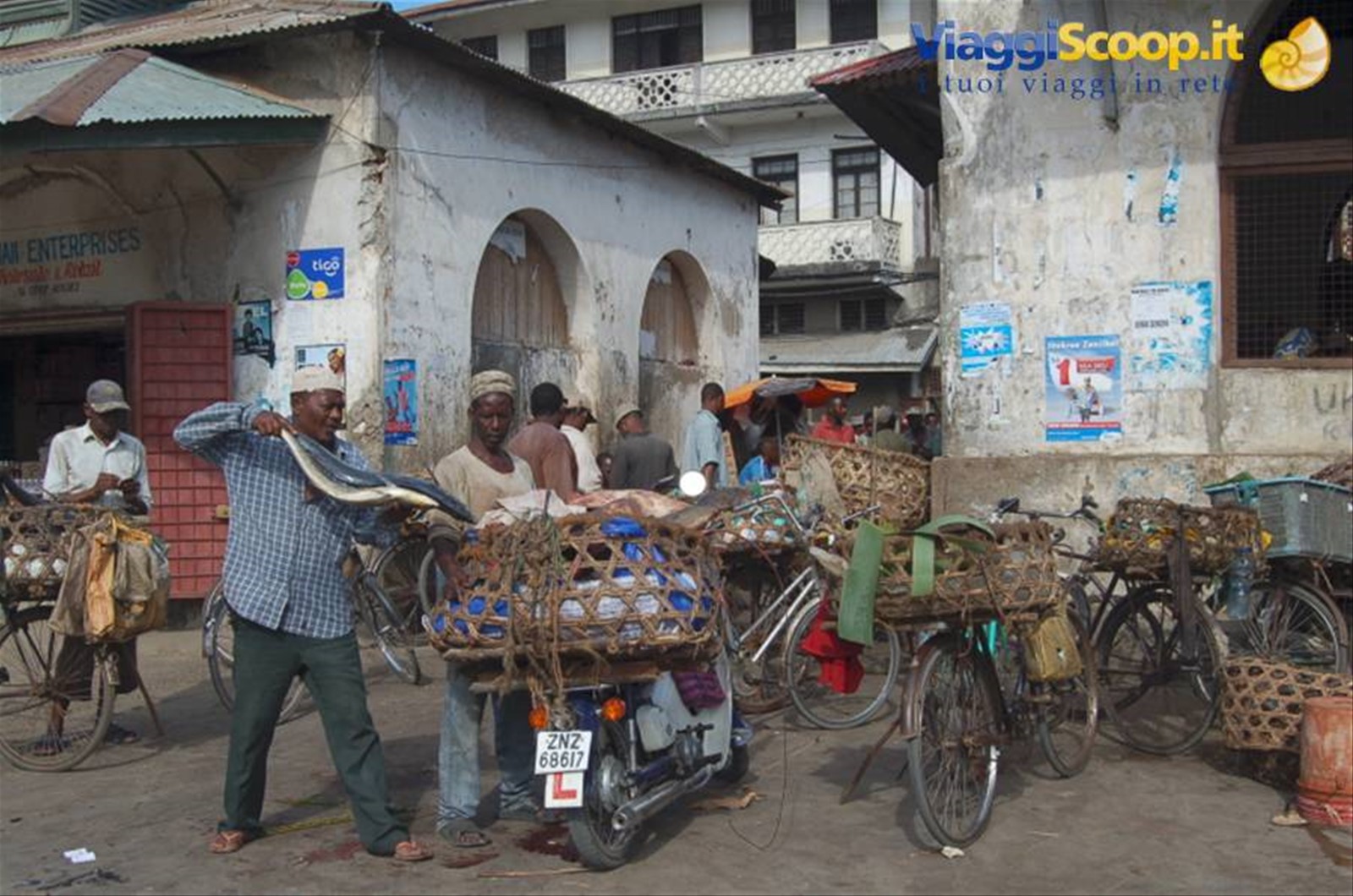 al mercato del pesce di Stone Town