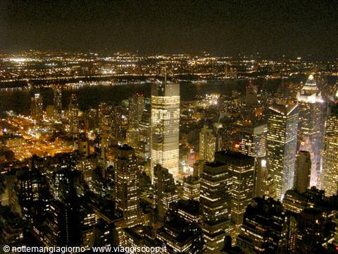 Vista notturna dall'Empire State Building