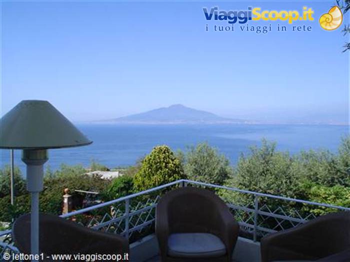 Vista del vesuvio dall'hotel