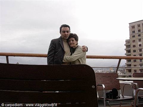 io e la mia compagna di viaggio ....la mia mamma