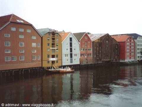 le pittoresche case di legno - Trondheim
