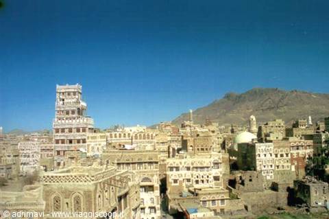 veduta panoramica di Old Sana'a